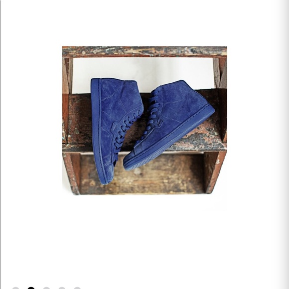 🔥LACOSTE BROADWICK HI-SHOE BLUE SUEDE (8.5) MENS 🔥 - Picture 7 of 7